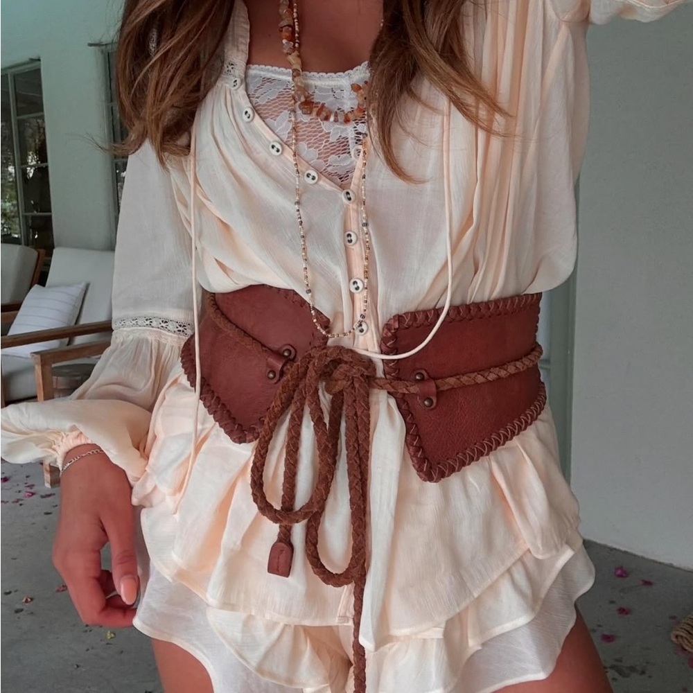 Free People Selena Leather Belt